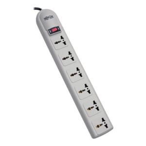 TRIPPLITE SUPER6OMNIB 6-Universal Outlet Surge Protector 1.8M Cord British Plug