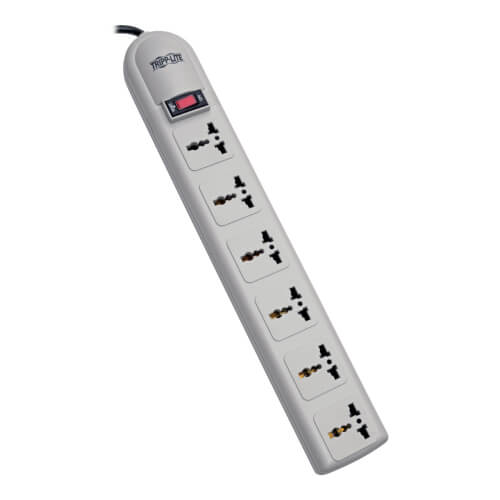 TRIPPLITE SUPER6OMNIB 6-Universal Outlet Surge Protector 1.8M Cord British Plug