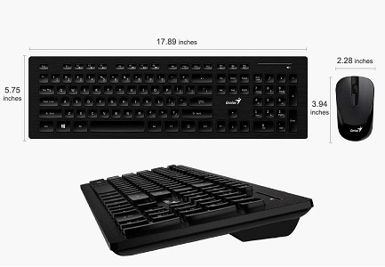 GENIUS SLIMSTAR-8008 WIRELESS SMART KEYBOARD & MOUSE COMBO - Image 3