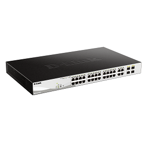 D-Link DGS-1210-28P 28-Ports PoE with 4 Gigabit SFP ports Gigabit Smart Switch