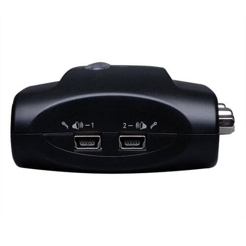 TRIPPLITE B004-VUA2-K-R  2-Port Compact USB KVM Switch with Audio and Cable - Image 2