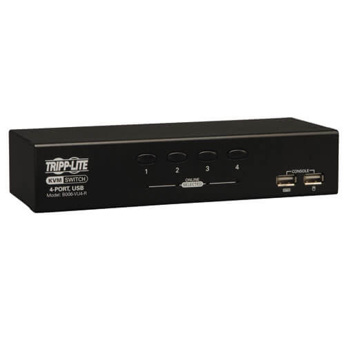 TRIPPLITE B006-VU4-R 4-Port Desktop KVM Switch (USB)