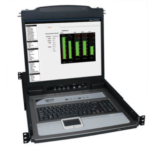 TRIPPLITE B020-U08-19-K NetDirector 8-Port 1U Rack-Mount Console KVM Switch with 19-in. LCD + 8 PS2/USB Combo Cables