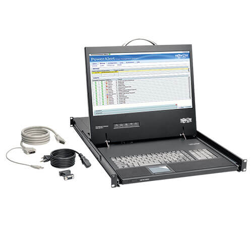 TRIPPLITE B021-000-19-HD 1U Rack-Mount Console with 19" LCD, DVI or VGA - Image 6
