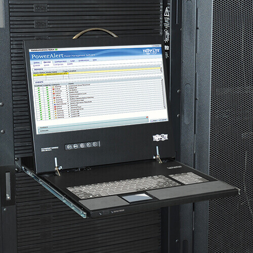 TRIPPLITE B021-000-19-HD 1U Rack-Mount Console with 19" LCD, DVI or VGA - Image 7