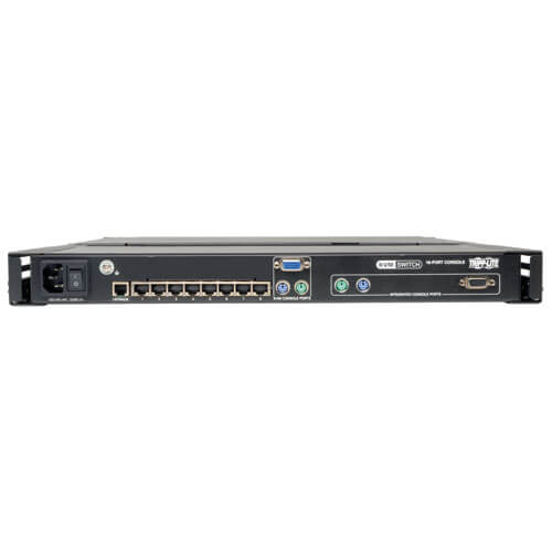 TRIPPLITE B070-008-19 NetCommander 8-Port Cat5 1U Rack-Mount Console KVM Switch with 19" LCD - Image 2