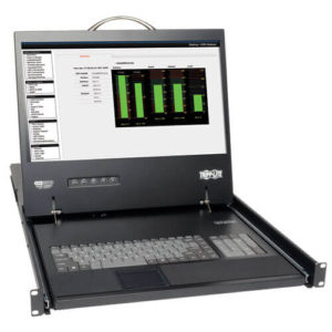 TRIPPLITE B070-008-19 NetCommander 8-Port Cat5 1U Rack-Mount Console KVM Switch with 19" LCD