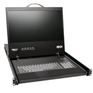 TRIPPLITE B070-016-19-IP NetCommander 16-Port Cat5 1U Rack-Mount 1+1 User Console KVM Switch with 19-in. LCD and IP Remote Access