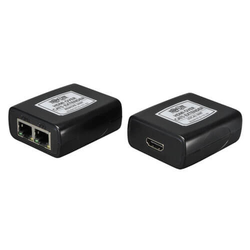TRIPPLITE B125-101-60 HDMI over Dual Cat5/Cat6 Extender Kit, Transmitter/Receiver for Video,Audio, 1920x1200 1080/60p (HDMI F/F), Up to 150-ft
