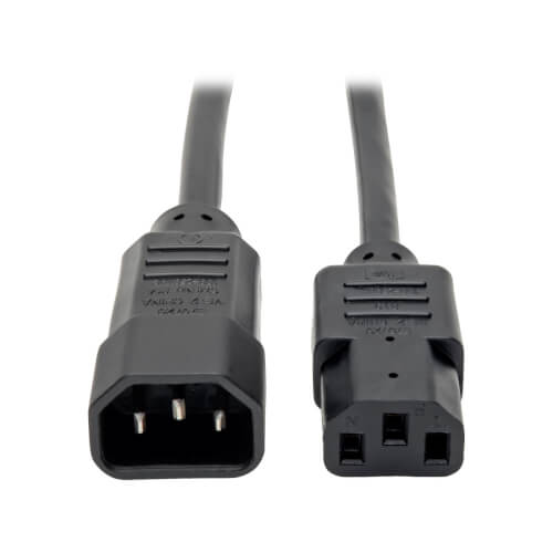 TRIPPLITE P004-006-13A PDU POWER CORD, C13 to C14 - 13A, 250V, 16 AWG, 6 ft. (1.83 m), Black - Image 2