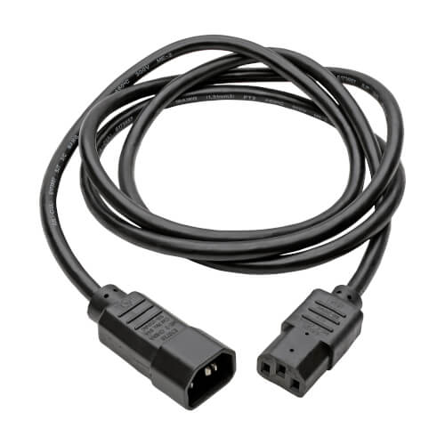 TRIPPLITE P004-006-13A PDU POWER CORD, C13 to C14 - 13A, 250V, 16 AWG, 6 ft. (1.83 m), Black