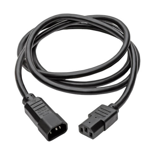 TRIPPLITE P005-006 Heavy-Duty C13 to C14 PDU-Style Power Extension Cable 6ft