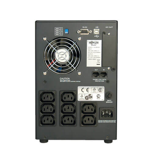 TRIPPLITE SMX1500SLT SmartPro 230V 1.5kVA 900W Line-Interactive Sine Wave UPS, Tower, USB, DB9, 8 Outlets - Image 2