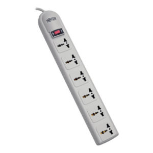 TRIPPLITE SUPER6OMNID 6-Universal Outlet Surge Protector, 1.8M Cord, German/French Plug