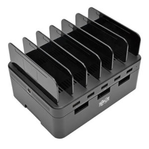 TRIPPLITE U280-005-ST 5-Port USB Charging Station with Built-In Device Storage, 12V 4A (48W) USB Charger Output
