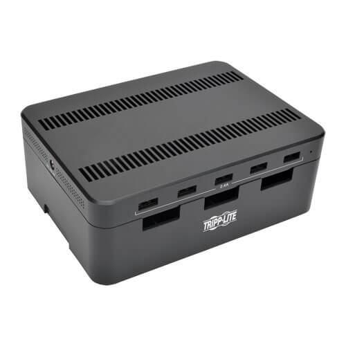 TRIPPLITE U280-005-ST 5-Port USB Charging Station with Built-In Device Storage, 12V 4A (48W) USB Charger Output - Image 2