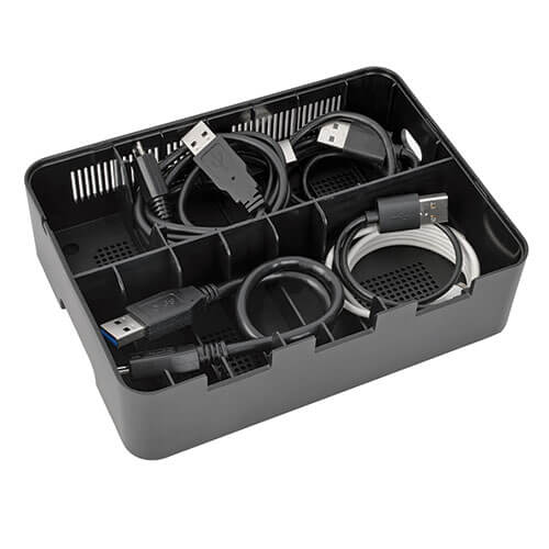 TRIPPLITE U280-005-ST 5-Port USB Charging Station with Built-In Device Storage, 12V 4A (48W) USB Charger Output - Image 7