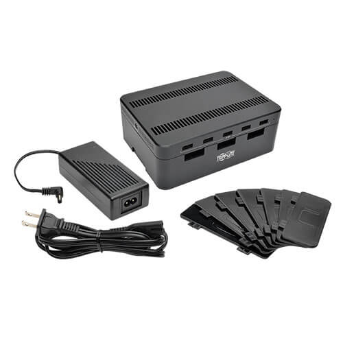 TRIPPLITE U280-005-ST 5-Port USB Charging Station with Built-In Device Storage, 12V 4A (48W) USB Charger Output - Image 8