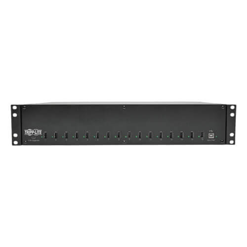 TRIPPLITE U280-016-RMINT 16-Port USB Charging Station with Syncing, 230V, 5V 40A (200W) USB Charger Output, 2U Rack-Mount - Image 2