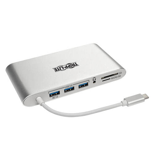 TRIPPLITE U442-DOCK1 USB-C Docking Station with HDMI, VGA, mDP, USB-A, Gb Ethernet, SD, 3.5 mm & PD Charging, Thunderbolt 3 Compatible, 4K - Image 2