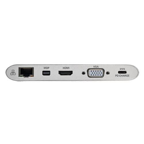TRIPPLITE U442-DOCK1 USB-C Docking Station with HDMI, VGA, mDP, USB-A, Gb Ethernet, SD, 3.5 mm & PD Charging, Thunderbolt 3 Compatible, 4K - Image 3