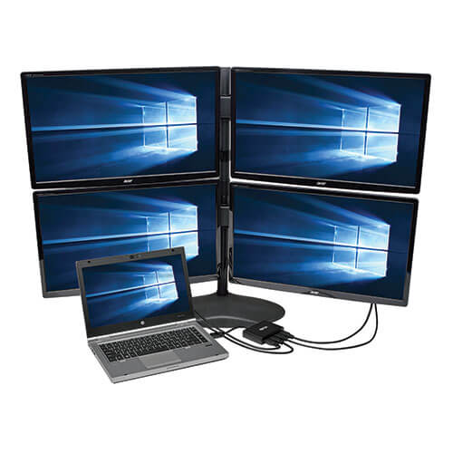 TRIPPLITE B156-004-HD-V2 4-Port DisplayPort 1.2 to HDMI Multi-Stream Transport (MST) Hub, 3840 x 2160 (4K x 2K) - Image 2