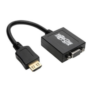 TRIPPLITE P131-06N HDMI to VGA with Audio Converter Cable Adapter for Ultrabook/Laptop/Desktop PC, 6 in.