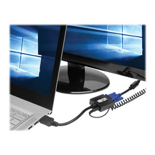 TRIPPLITE P131-06N HDMI to VGA with Audio Converter Cable Adapter for Ultrabook/Laptop/Desktop PC, 6 in. - Image 2