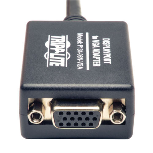 TRIPPLITE P134-06N-VGA DisplayPort to VGA Active Cable Adapter, 1920x1200/1080p (M/F), 6-in. - Image 2