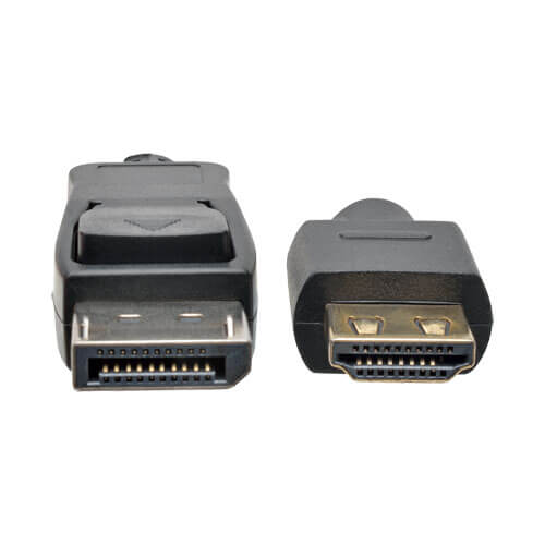 TRIPPLITE P582-010-HD-V2A DisplayPort 1.2a to HDMI Active Adapter Cable with Gripping HDMI Plug, HDMI 2.0, HDCP 2.2, (M/M), 10 ft. - Image 2