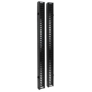 TRIPPLITE SRCABLEDUCTVRT SmartRack 6-ft. (1.8 m) Vertical Cable Manager - Double finger duct with cover & toolless mounting