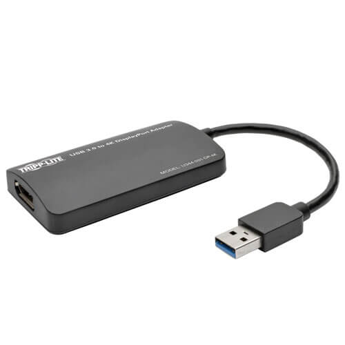 TRIPPLITE U344-001-DP-4K USB 3.0 SuperSpeed to DisplayPort Dual-Monitor External Video Graphics Card Adapter