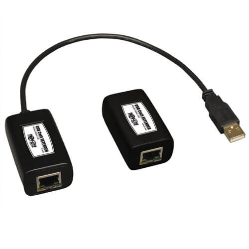 TRIPPLITE B202-150 1-Port USB over Cat5/Cat6 Extender, Transmitter and Receiver, up to 150 ft.