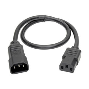 TRIPPLITE P004-002 PDU Power Cord, C13 to C14 - 10A, 250V, 18 AWG, 2 ft., Black