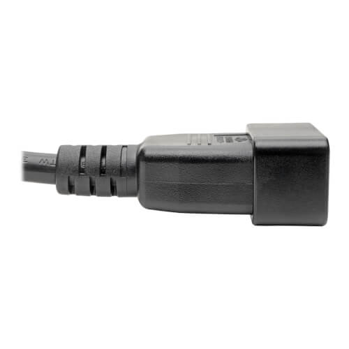 TRIPPLITE P036-006-15A Power Extension Cord, C19 to C20 - Heavy Duty, 15A, 250V, 14 AWG, 6 ft., Black - Image 3