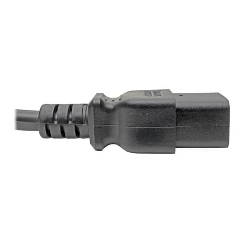 TRIPPLITE P036-006-15A Power Extension Cord, C19 to C20 - Heavy Duty, 15A, 250V, 14 AWG, 6 ft., Black - Image 4