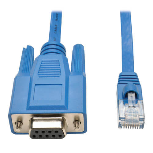 TRIPPLITE P430-006 6 ft RJ45 to DB9F Cisco Serial Console Port Rollover Cable - Image 2