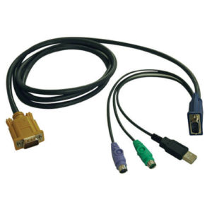 TRIPPLITE P778-015 USB/PS2 Combo Cable for NetDirector KVM Switches B020-U08/U16 and KVM B022-U16, 15 ft.