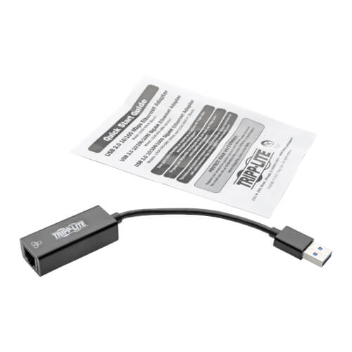 TRIPPLITE U336-000-R USB 3.0 to Gigabit Ethernet NIC Network Adapter - 10/100/1000 Mbps, Black - Image 6