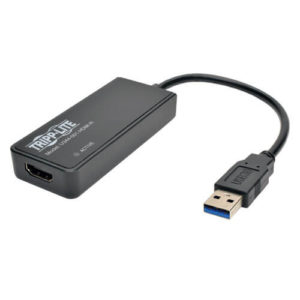 TRIPPLITE U344-001-HDMI-R USB 3.0 SuperSpeed to HDMI Dual Monitor External Video Graphics Card Adapter, 512 MB SDRAM - 2048x1152,1080p