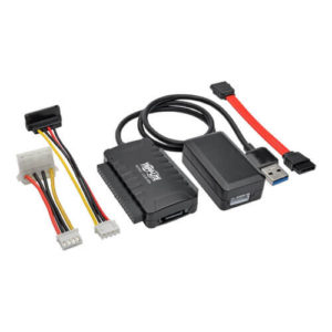 TRIPPLITE U338-06N USB 3.0 SuperSpeed to SATA/IDE Adapter with Built-In USB Cable, 2.5 in., 3.5 in. and 5.25 in. Hard Drives