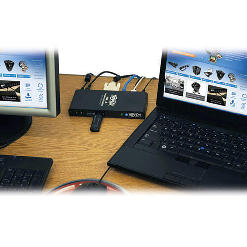 TRIPPLITE U342-DHG-402 USB 3.0 SuperSpeed Laptop Dual Head Docking Station - HDMI and DVI Video, Audio, USB Hub Ports and Ethernet - Image 6
