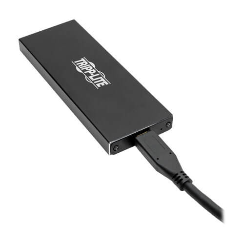 TRIPPLITE U457-1M2-SATAG2 USB 3.1 Gen 2 (10 Gbps) USB-C to M.2 NGFF SATA SSD (B-Key) Enclosure Adapter with UASP Support, Thunderbolt™ 3 Compatible - Image 2