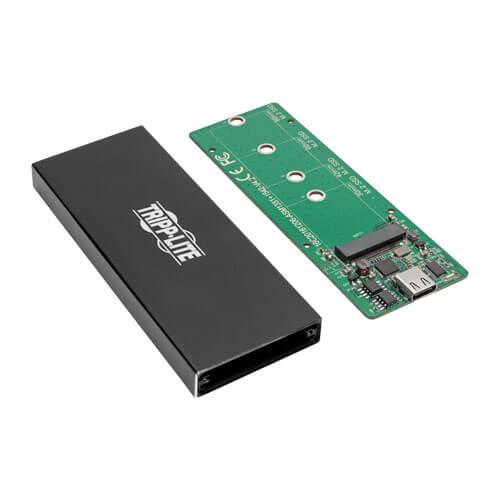 TRIPPLITE U457-1M2-SATAG2 USB 3.1 Gen 2 (10 Gbps) USB-C to M.2 NGFF SATA SSD (B-Key) Enclosure Adapter with UASP Support, Thunderbolt™ 3 Compatible - Image 5