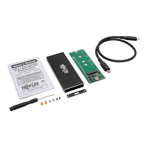TRIPPLITE U457-1M2-SATAG2 USB 3.1 Gen 2 (10 Gbps) USB-C to M.2 NGFF SATA SSD (B-Key) Enclosure Adapter with UASP Support, Thunderbolt™ 3 Compatible - Image 7