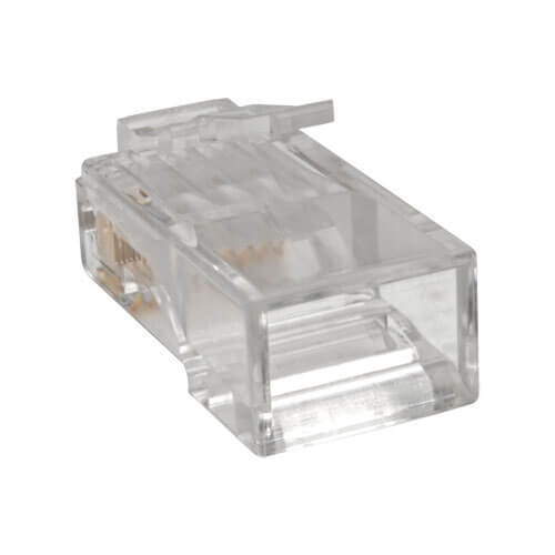 TRIPPLITE N230-100-STR Cat6 RJ45 Modular Plug for Round Stranded UTP Conductor 4-Pair, 100 Pack - Image 3