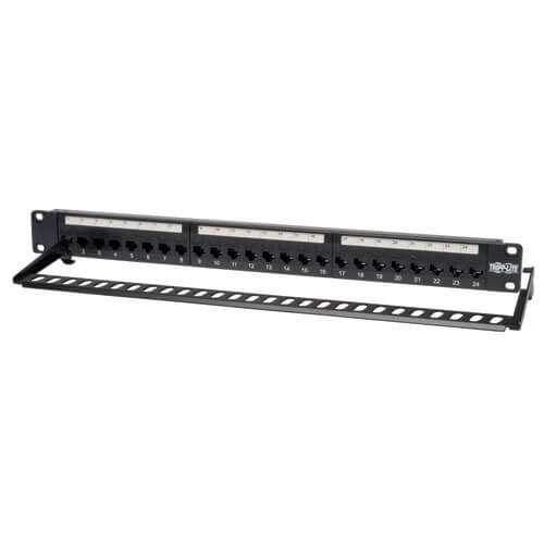 TRIPPLITE N254-024 24-Port 1U Rack-Mount Cat6/Cat5 Feedthrough Patch Panel, RJ45 Ethernet - Image 3