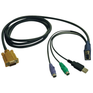 TRIPPLITE P778-006 USB/PS2 Combo Cable for NetDirector KVM Switches B020-U08/U16 and KVM B022-U16, 6 ft.