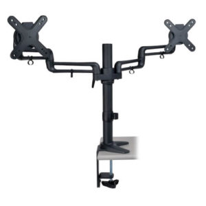 TRIPPLITE DDR1327SDFC Dual Full Motion Flex Arm Desk Clamp for 13" to 27" Monitors