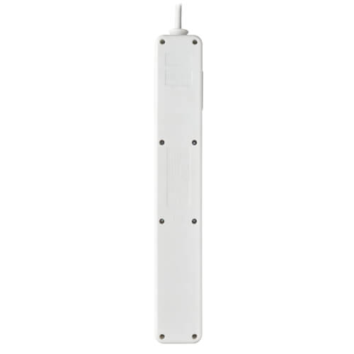 TRIPPLITE TLP6G18 6-Outlet Surge Protector - German Type F Schuko Outlets, 220-250V AC, 16A, 1.8 m Cord, Schuko Plug, White - Image 3